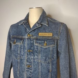 Vintage Guess Stone Wash Denim Trucker Jacket Medi